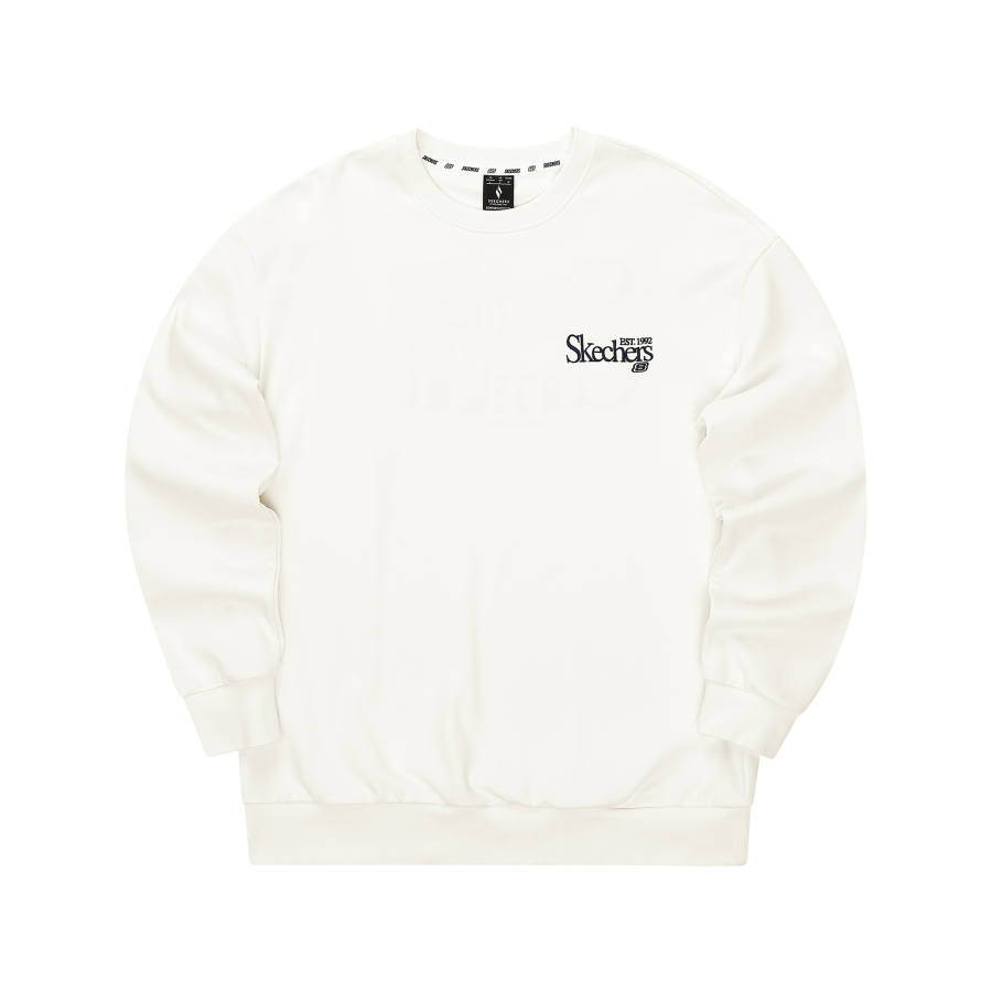 Skechers Sweatshirt Unisex Marshmallow White
