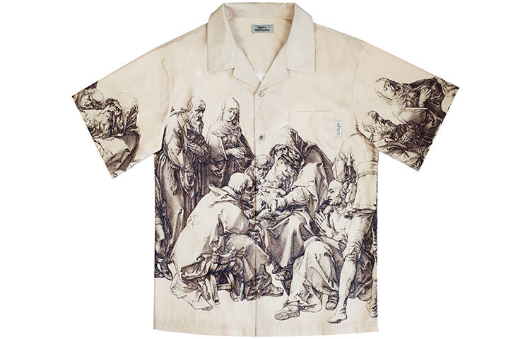 EMPTY REFERENCE EMPTY REFERENCE Shirts Unisex Cuban Collar Moderate Other