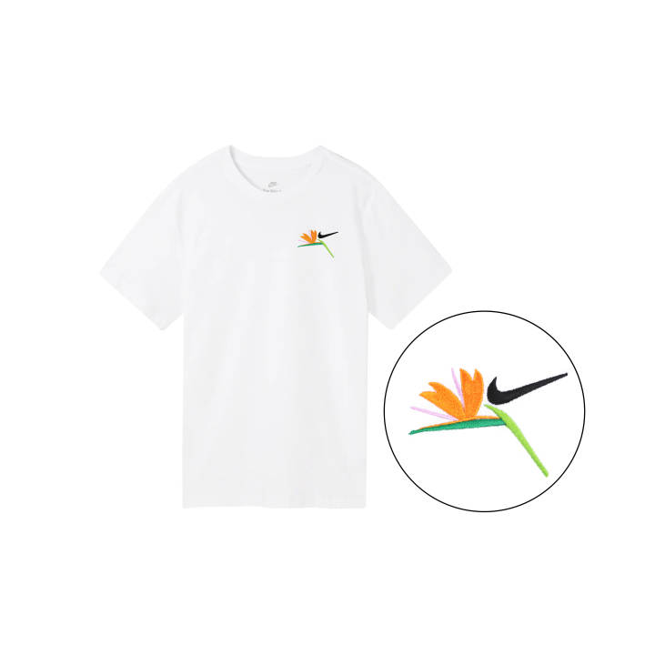Nike Nike T Shirts Men's White Crew Neck Moderate Straight Fit