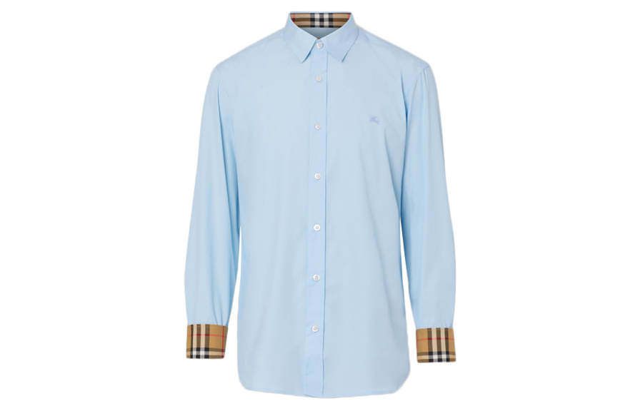 Burberry Shirt Men's Light Blue