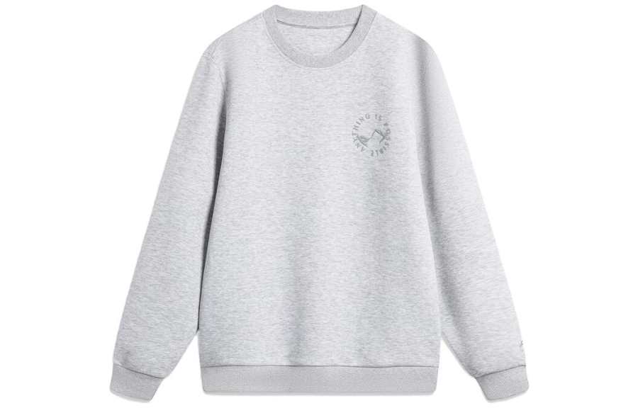 Li-Ning Li Ning Sports Life Collection Sweatshirt Men's Heather Gray Light Ultimate Gray
