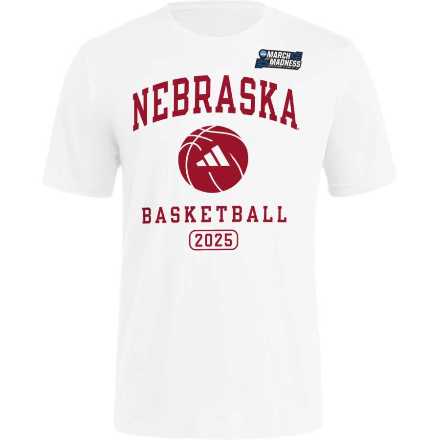 Adidas Adidas Free Shipping With AdiClub Nebraska March Madness Basketball Shirt