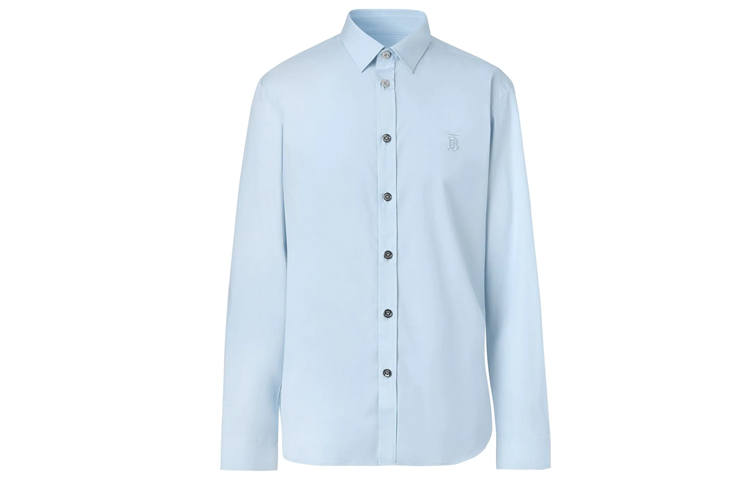 Burberry Shirt Men's Light Blue