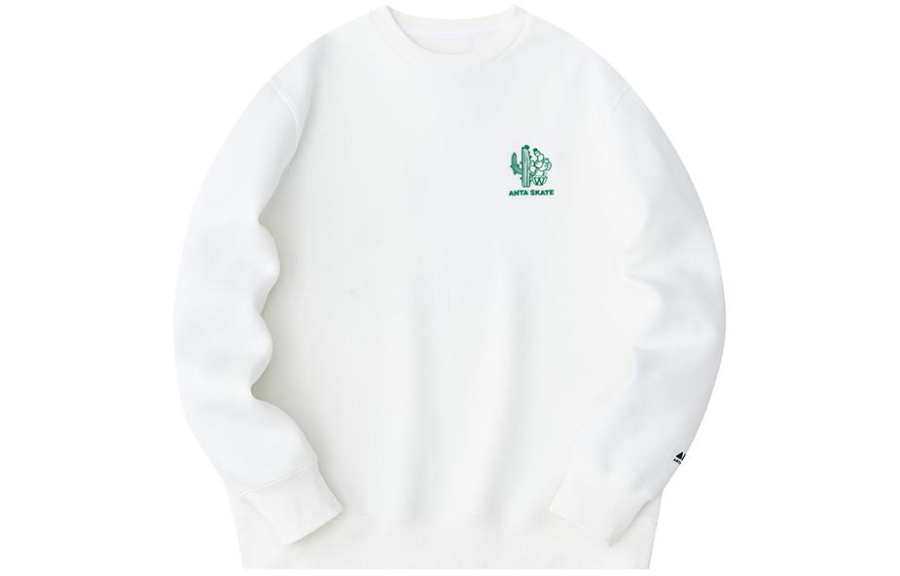 Anta Life Collection Sweatshirt Unisex Ivory White