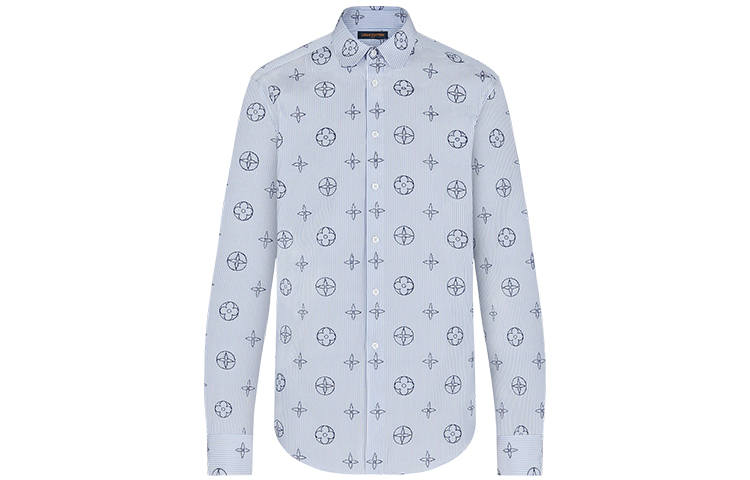 LOUIS VUITTON New Quarterly Products Of LV Shirts Men's Blue Moderate Other