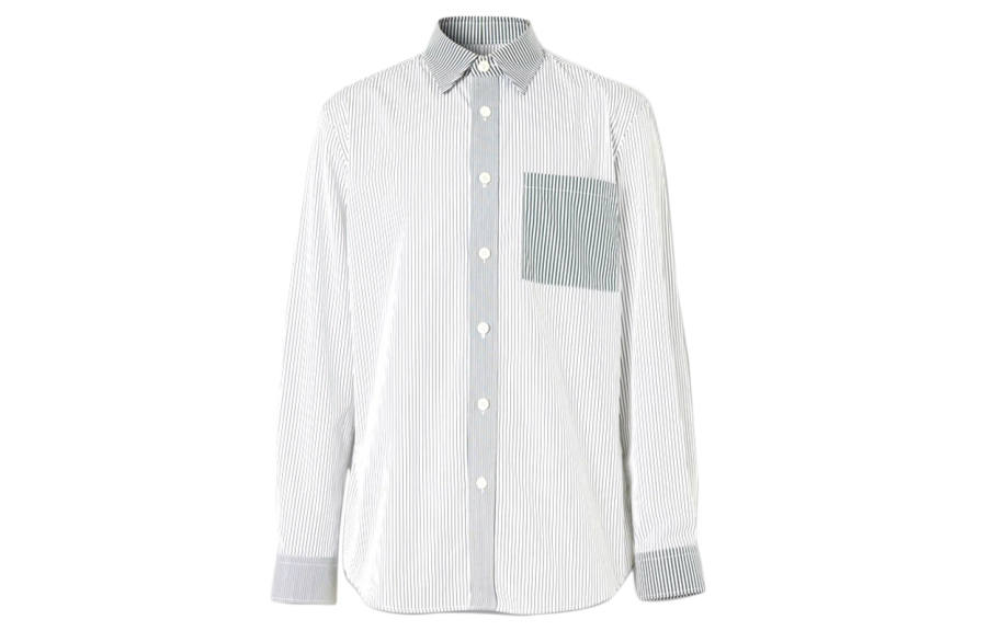 Burberry Shirts Men's Light Gray Crew Neck Moderate Other