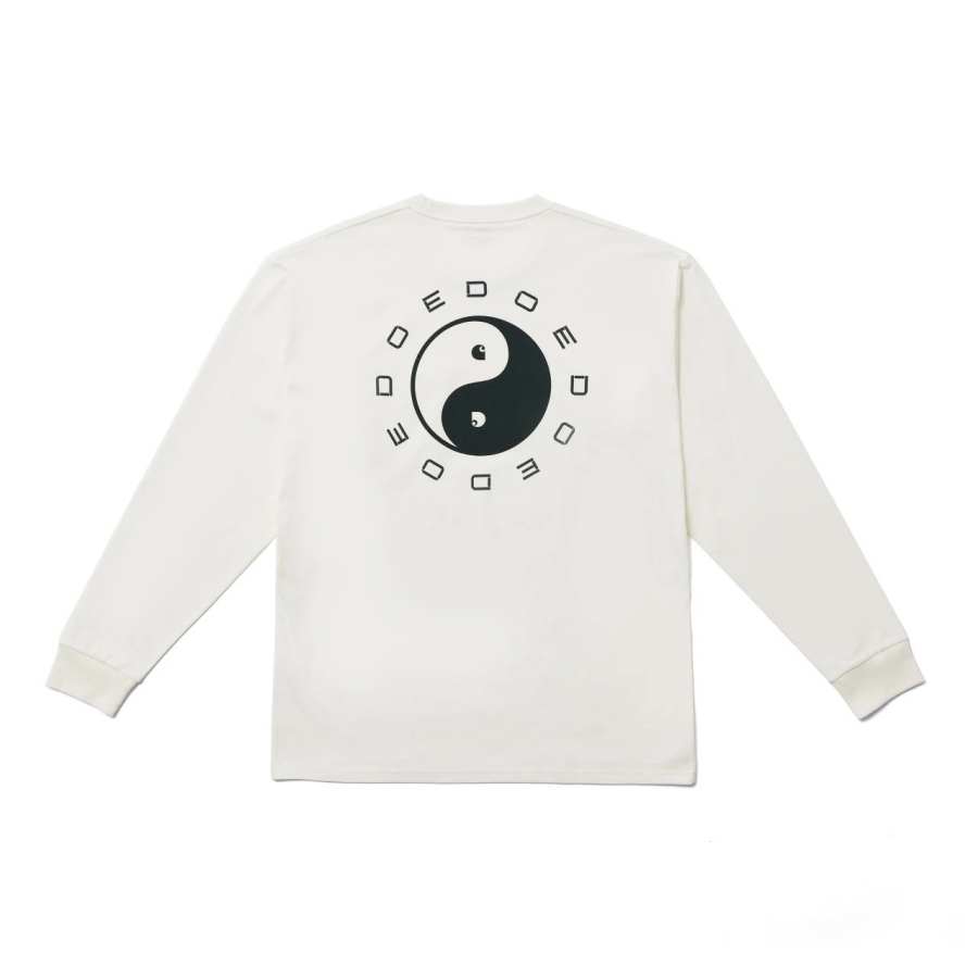 Carhartt WIP X DOE T Shirts Unisex White Crew Neck Moderate Straight Fit