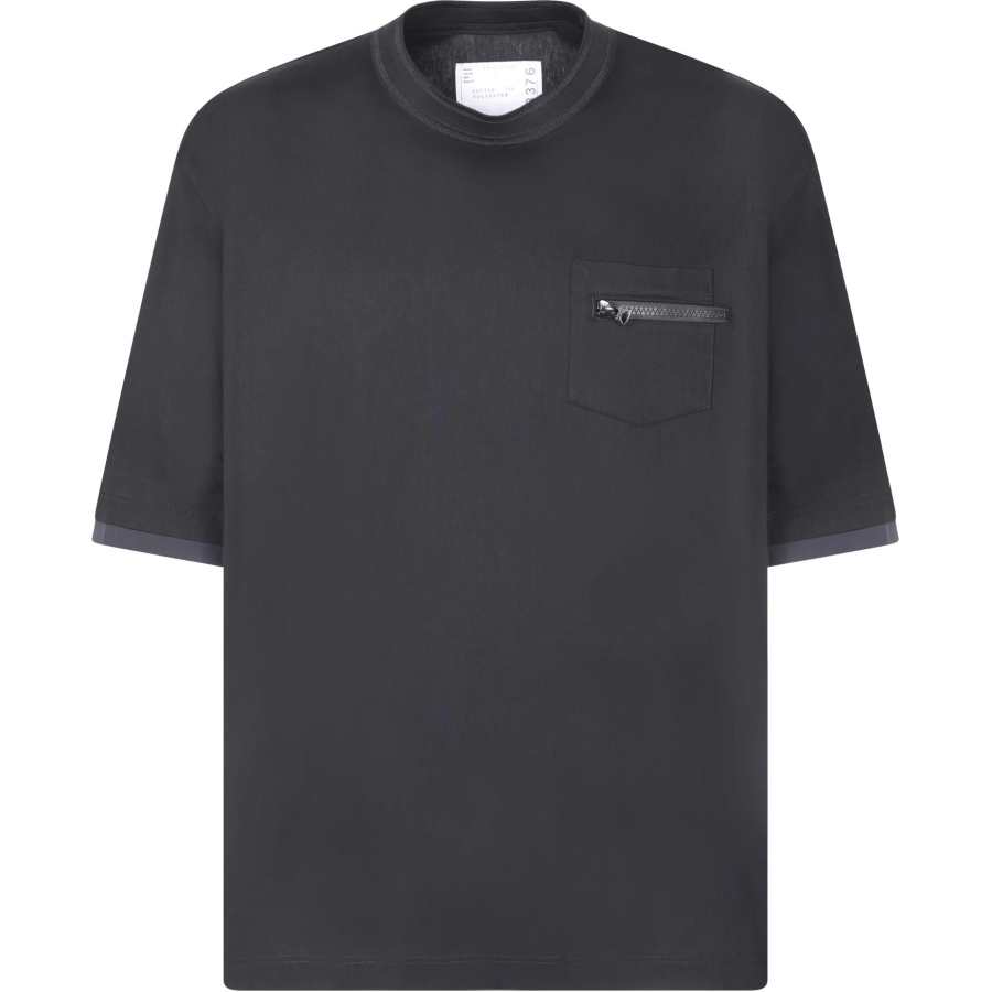 Sacai Zipped Pocket Jersey T Shirt