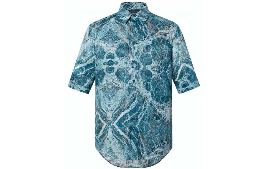 LOUIS VUITTON Shirt Men's Lake Blue