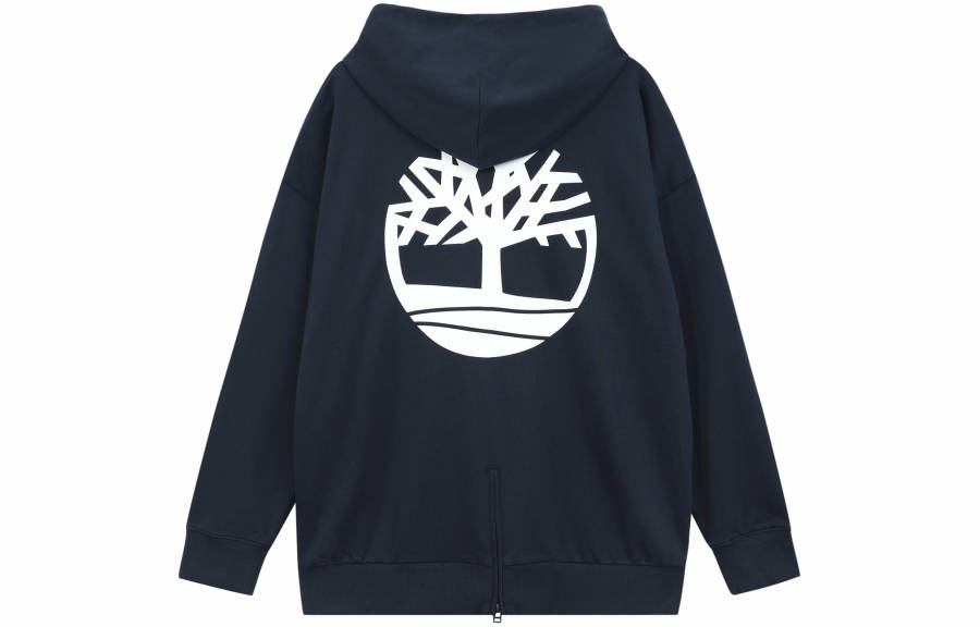 Timberland Sweatshirts Men's Navy Blue Hooded Moderate Regular
