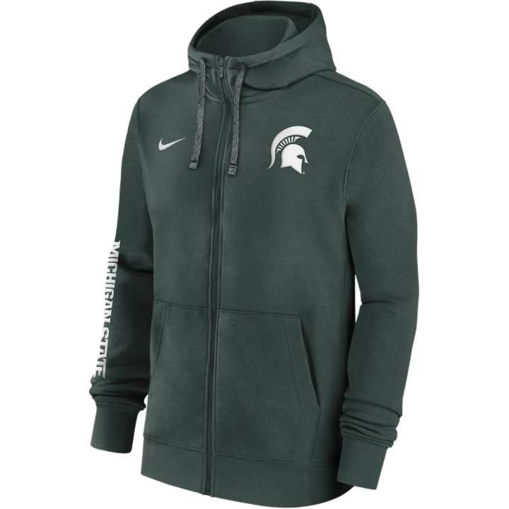 Nike Nike Michigan State Spartans Sideline Team Issue Men's Nike College Full Zip Hoodie