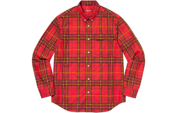 Supreme Supreme spray tartan shirt