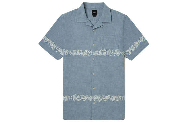 Vans Vans Shirts Men's Blue Lapel Moderate Shirt