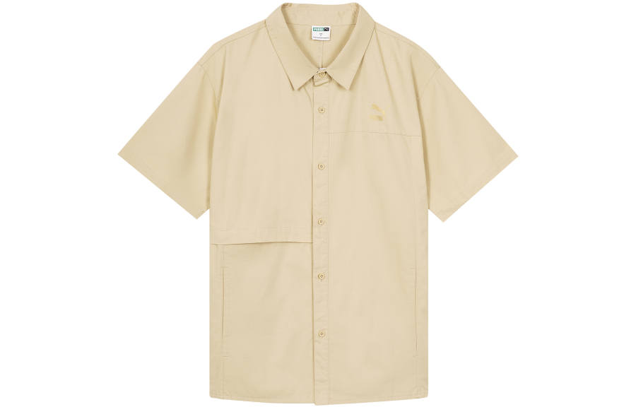 PUMA PUMA Shirts Men's Khaki Lapel Moderate Other
