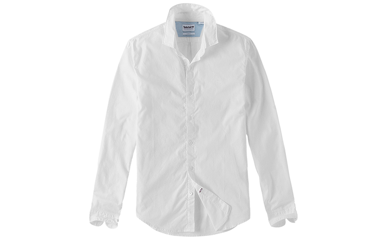 Timberland Shirts Men's White Pointed Collar Moderate Other