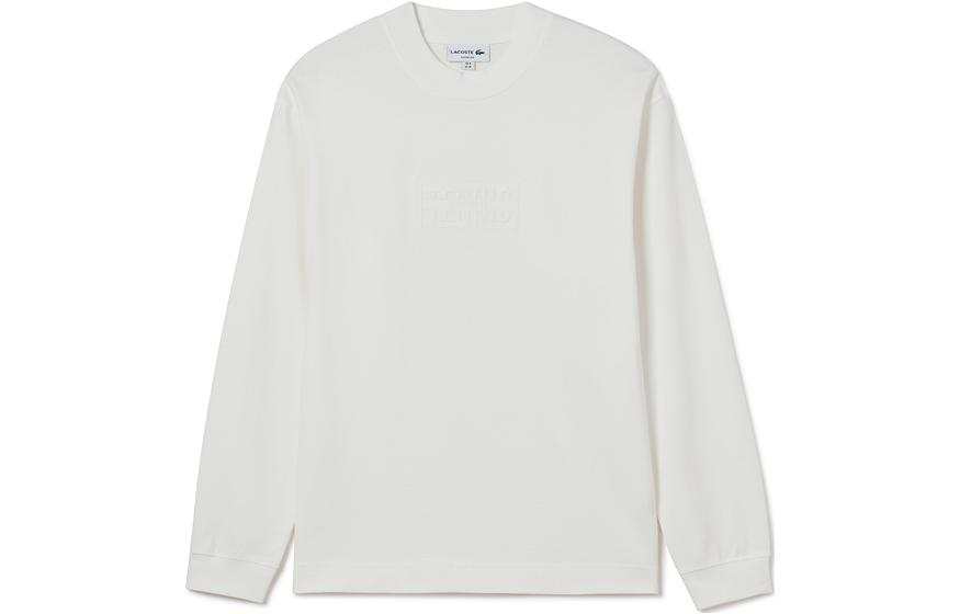 LACOSTE LACOSTE Sweatshirts Men's White Crew Neck Moderate Regular