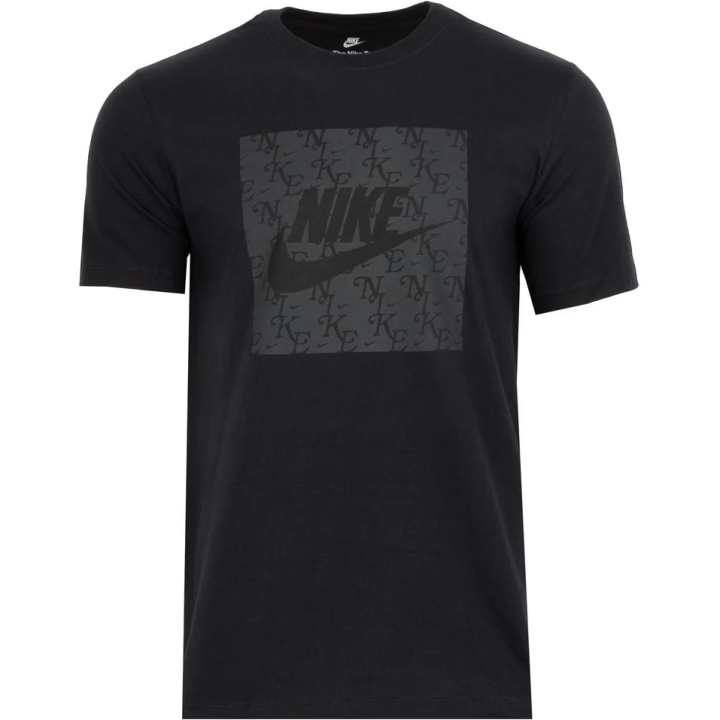 Nike Nike T Shirts Men's Black Crew Neck Moderate Straight Fit