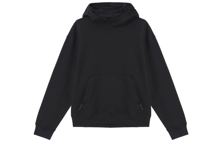 Nike Nike SPORTSWEAR TECH PACK THERMA FIT Solid Color Hooded Fleece Lined Casual Sweatshirt Men's Black