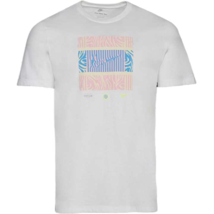 Nike Nike T Shirts Men's White Crew Neck Moderate Straight Fit