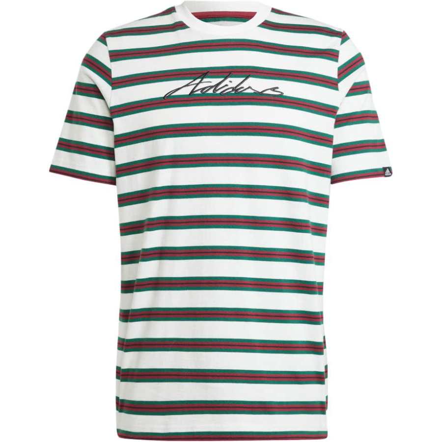 Adidas Adidas T Shirts Men's Red Crew Neck Moderate Straight Fit
