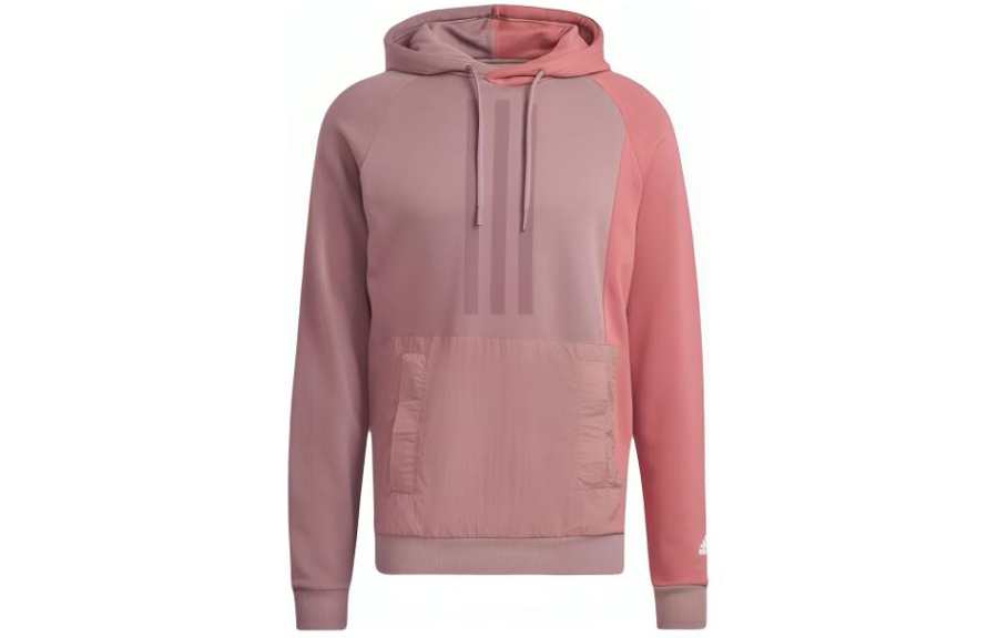 Adidas Adidas Sweatshirts Men's Pink Hooded Moderate Regular