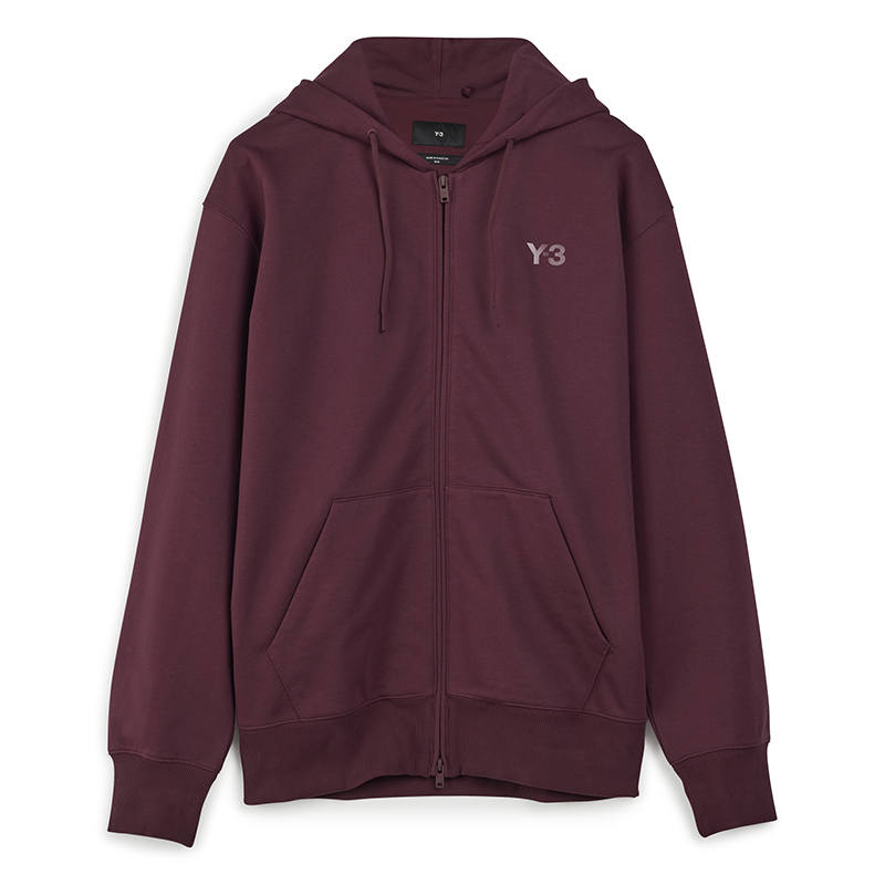 Y-3 Logo-print Zip-up Hoodie