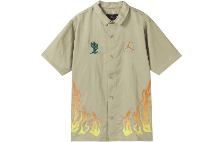 Jordan Travis Scott Cactus Jack X Jordan Button Down Shirt