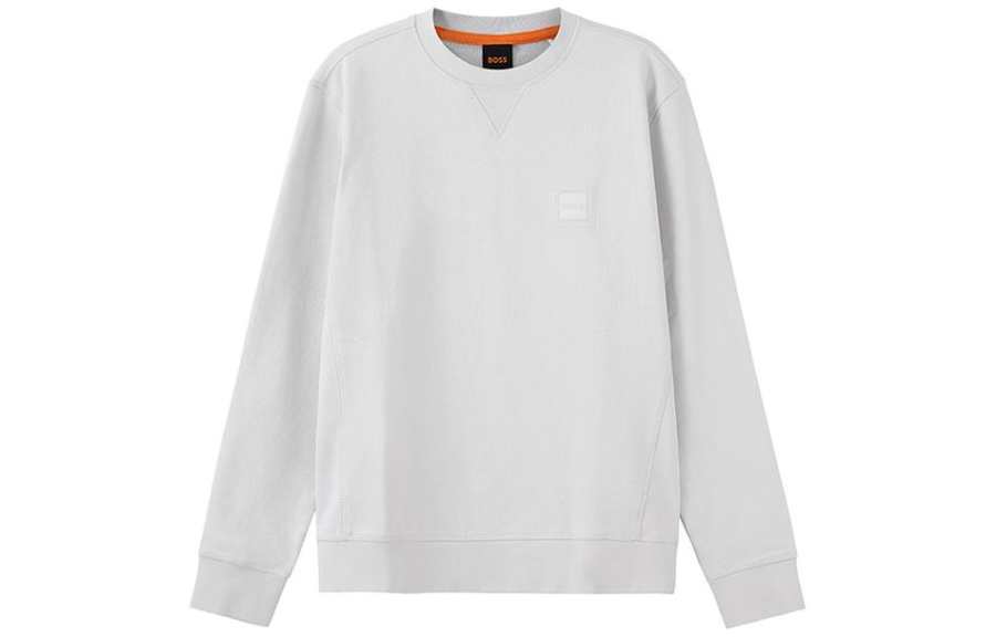 HUGO BOSS FW23 Sweatshirt Men's Gray White