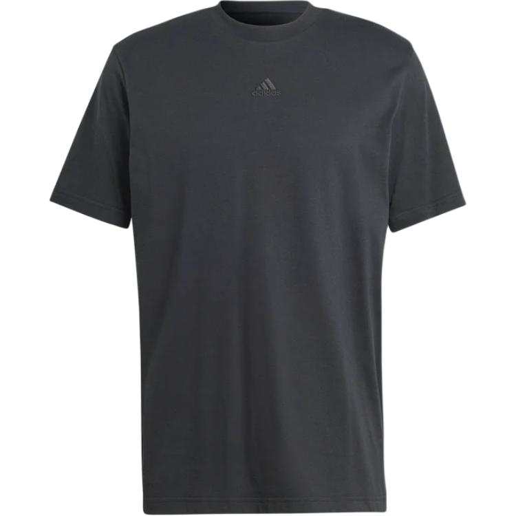 Adidas Adidas T Shirts Men's Black Crew Neck Moderate Straight Fit