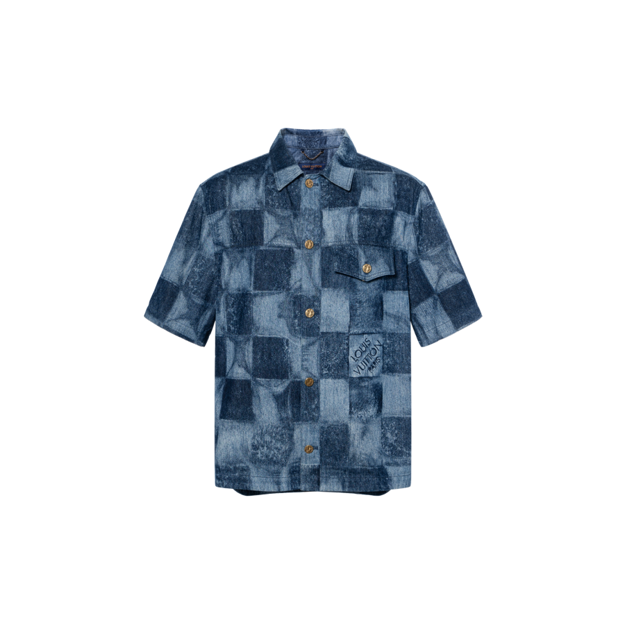 LOUIS VUITTON New Quarterly Products Of LV Shirts Men's Lapel Moderate