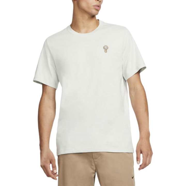 Nike Nike T Shirts Men's White Crew Neck Moderate Straight Fit