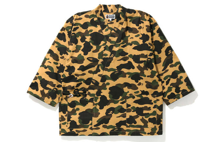 A BATHING APE Bape 1st Camo Kimono Shirt