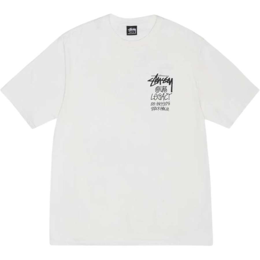 Stussy X Our Legacy Work Shop 8 Ball Yin Yang Pigment Dyed Tee