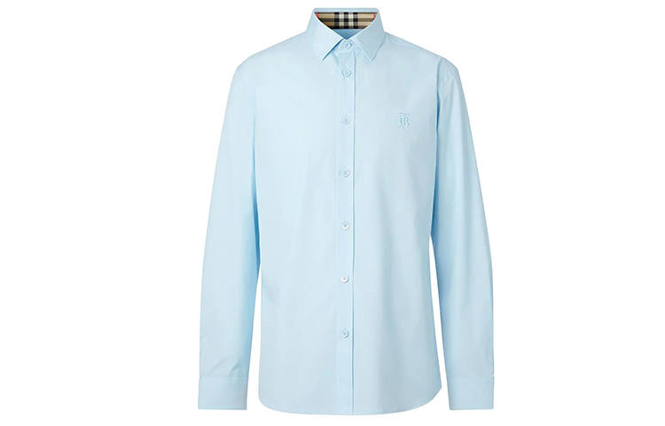 Burberry Shirt Men's Light Blue