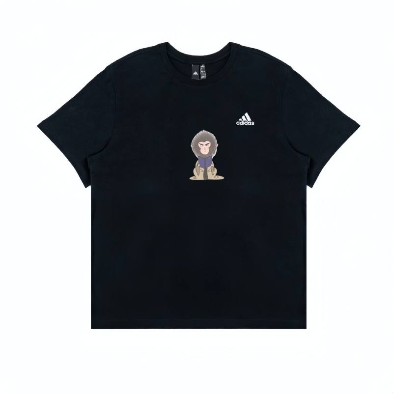 Adidas Adidas T Shirts Unisex Black Crew Neck Moderate