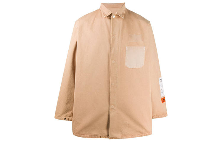 HERON PRESTON Shirts Men's Camel Brown Moderate Other