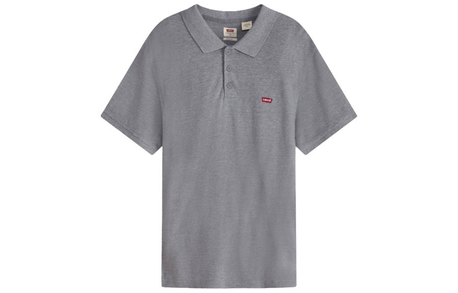 Levis Polo Shirts Men's Gray Polo Collar Moderate Straight Fit