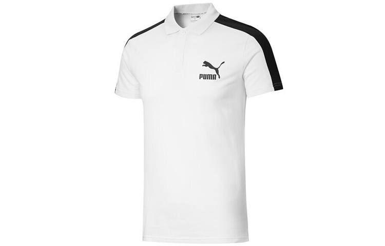 PUMA T7 Polo Shirts Men's Crew Neck Moderate Straight Fit