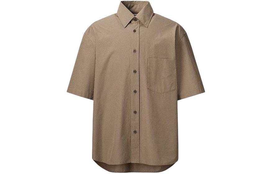UNIQLO Shirt Men's Chestnut Shell Brown