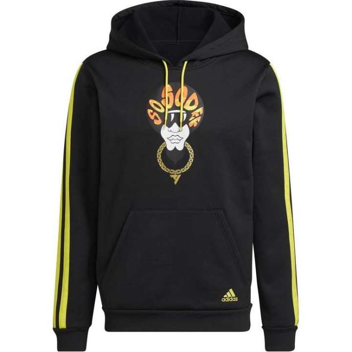 Adidas Adidas Sweatshirts Men's Black Hooded Moderate Regular
