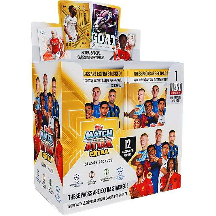 Topps 2024 25 Topps Match Attax Extra Refill Pack Sports Cards Whole Box