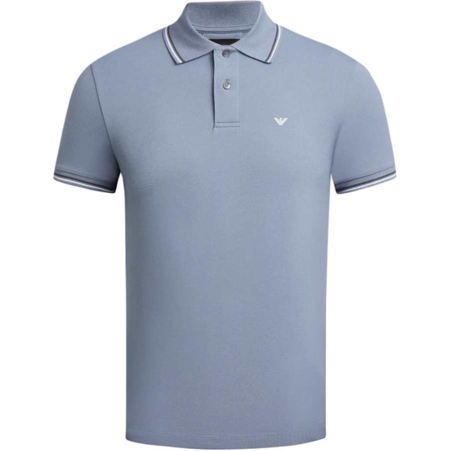 EMPORIO ARMANI SS22 Polo Shirt Men's Dark Gray
