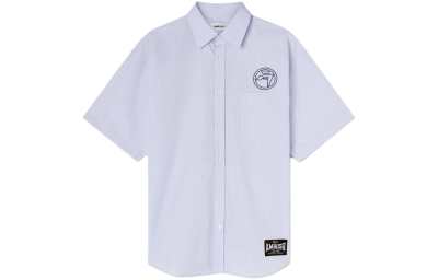 Ambush short-sleeve striped cotton shirt
