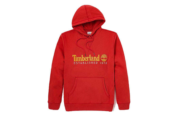 Timberland Sweatshirts Unisex Fresh Look Orange Hooded Moderate Other