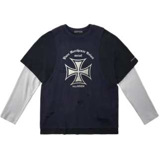 GRAILZ PROJECT G/R 2024 T Shirts Unisex Marine Crew Neck Moderate Straight Fit