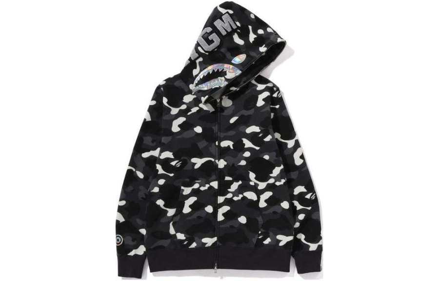 A BATHING APE Bape City Camo Shark Full Zip Hoodie SS24