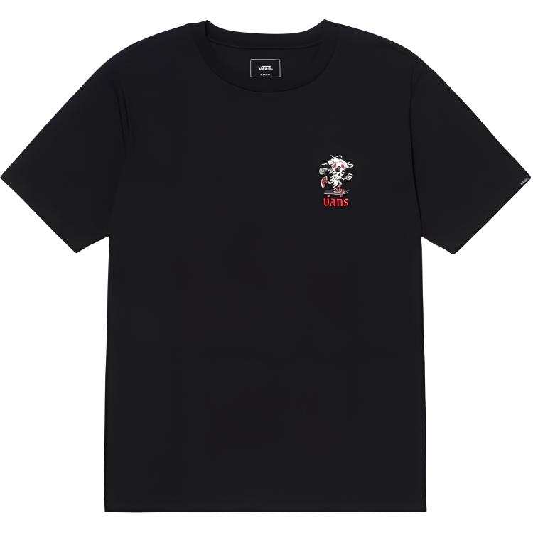 Vans Vans T Shirts Men's Black Crew Neck Moderate