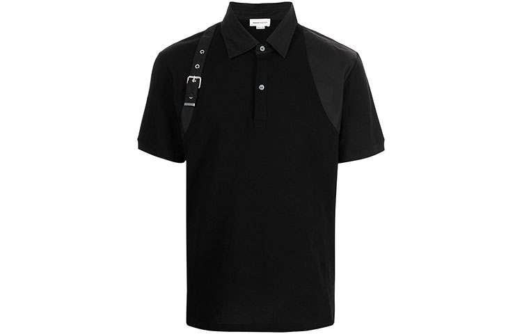 Alexander McQueen Polo Shirt Men's Black