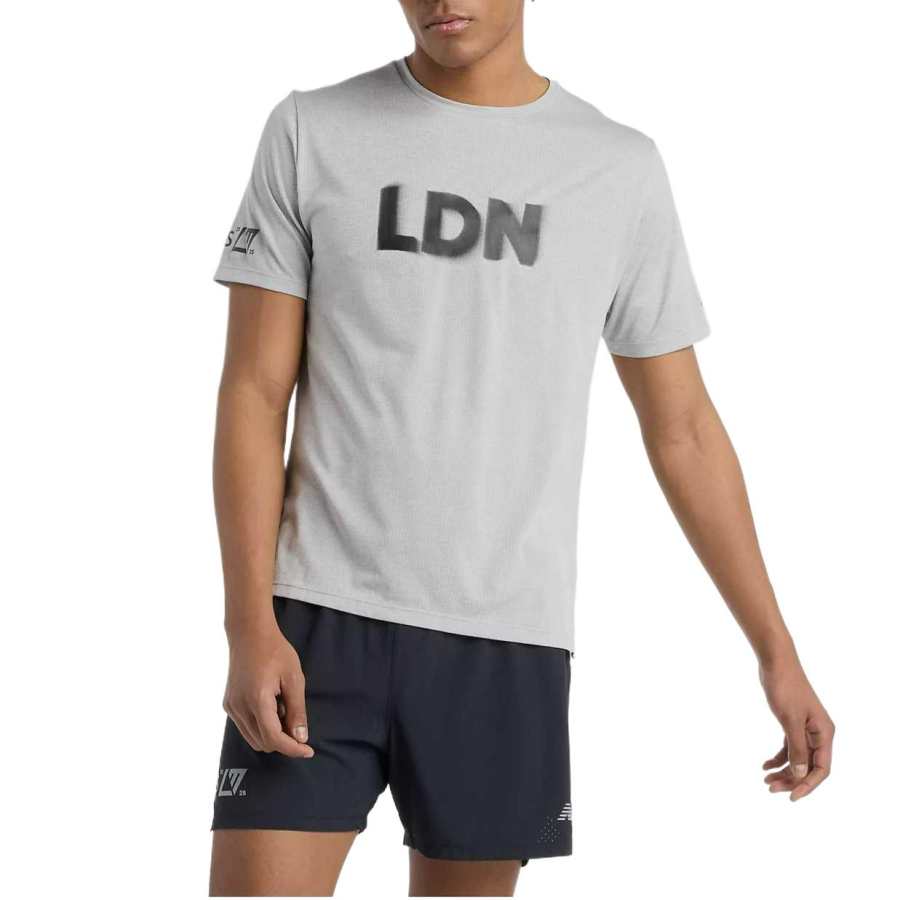 New Balance New Balance T Shirt Men's Gray AG