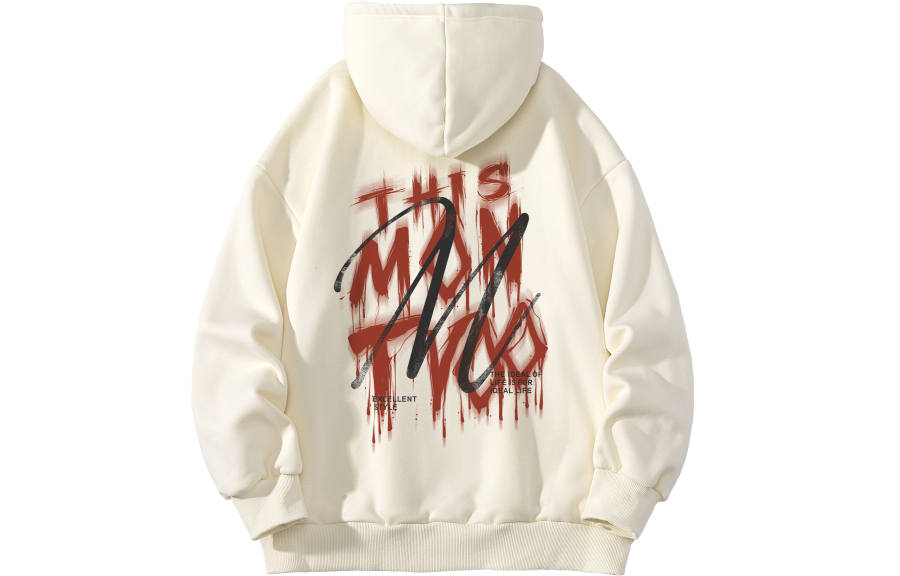 MONTVOO Sweatshirts Unisex Hooded Thickened Regular